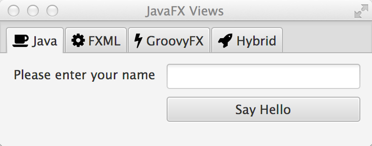 javafx app